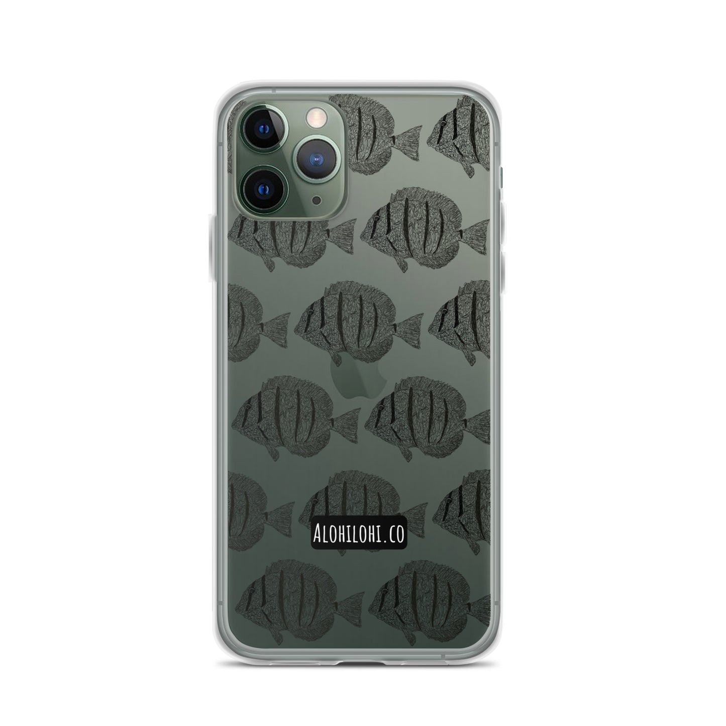 Manini (B&W) - Clear iPhone Case