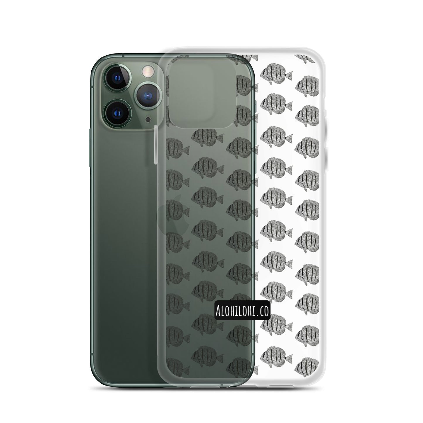 Manini (B&W) (s) - Clear iPhone Case