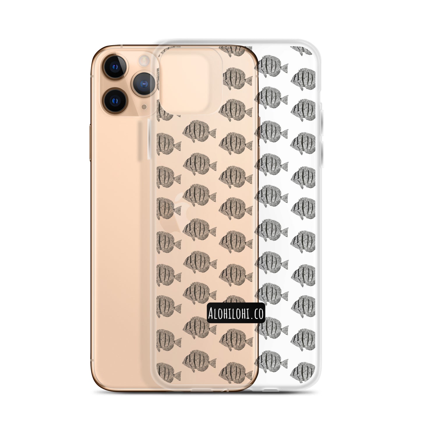 Manini (B&W) (s) - Clear iPhone Case