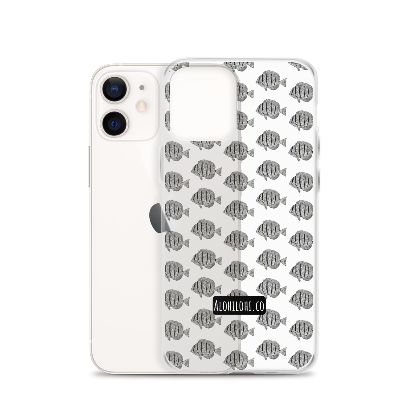 Manini (B&W) (s) - Clear iPhone Case