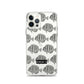 Manini (B&W) - Clear iPhone Case