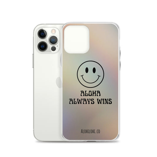 Aloha Always Wins (12) - Clear iPhone Case