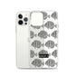 Manini (B&W) - Clear iPhone Case