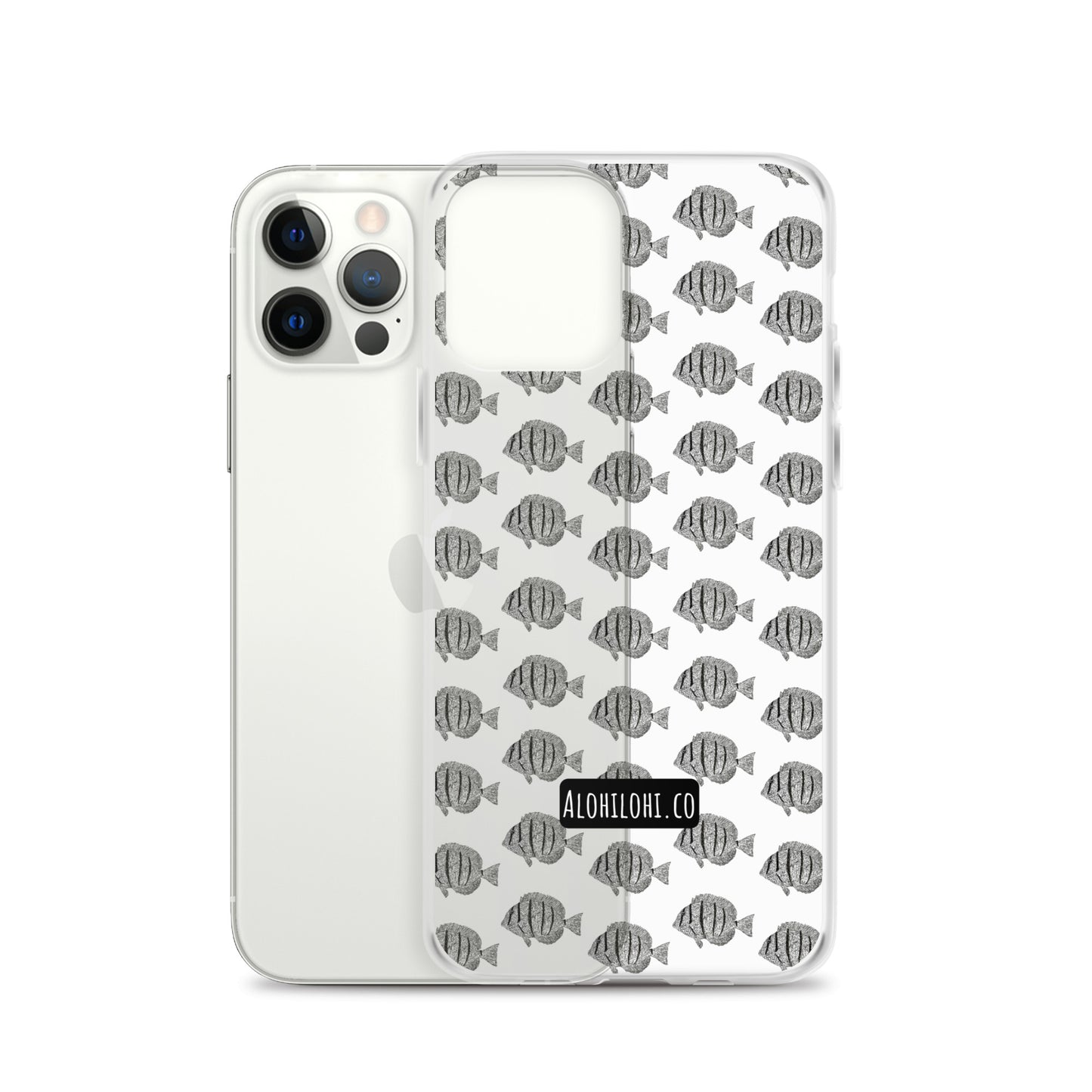 Manini (B&W) (s) - Clear iPhone Case