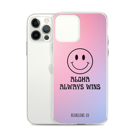 Aloha Always Wins (2) - Clear iPhone Case