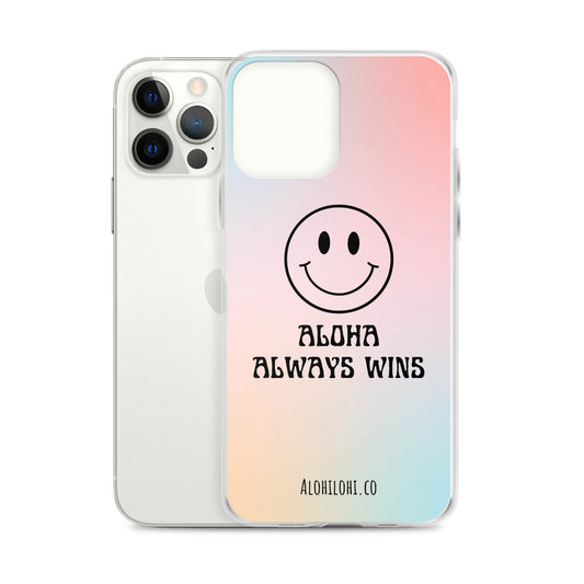 Aloha Always Wins (4) - Clear iPhone Case