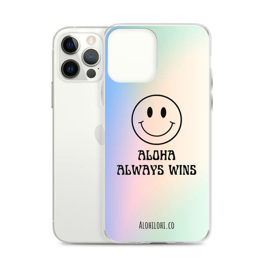 Aloha Always Wins (5) - Clear iPhone Case