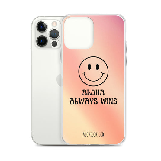 Aloha Always Wins (8) - Clear iPhone Case