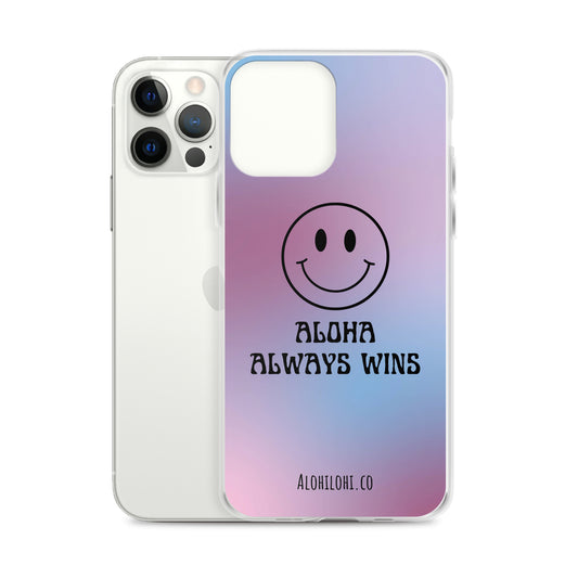 Aloha Always Wins (9) - Clear iPhone Case