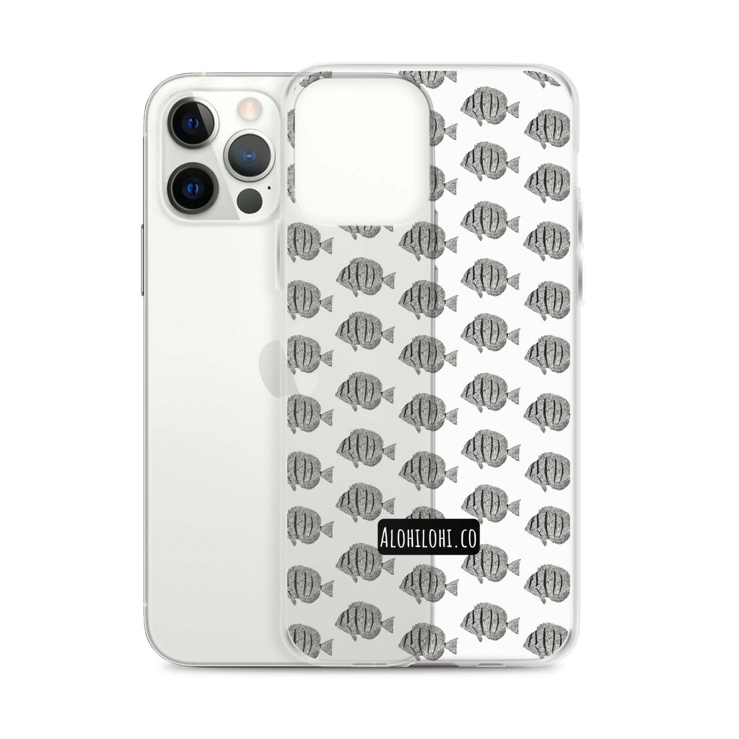 Manini (B&W) (s) - Clear iPhone Case