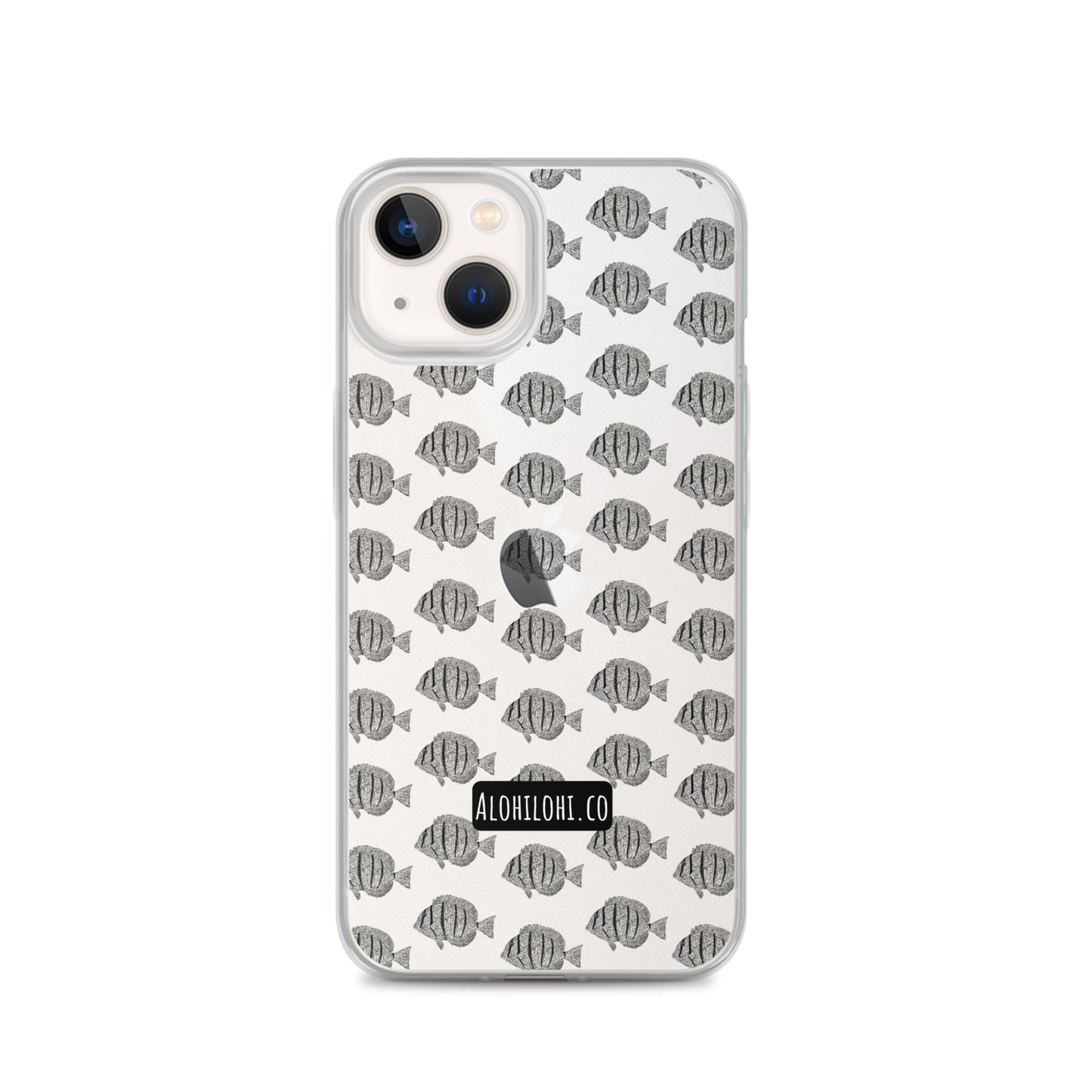 Manini (B&W) (s) - Clear iPhone Case