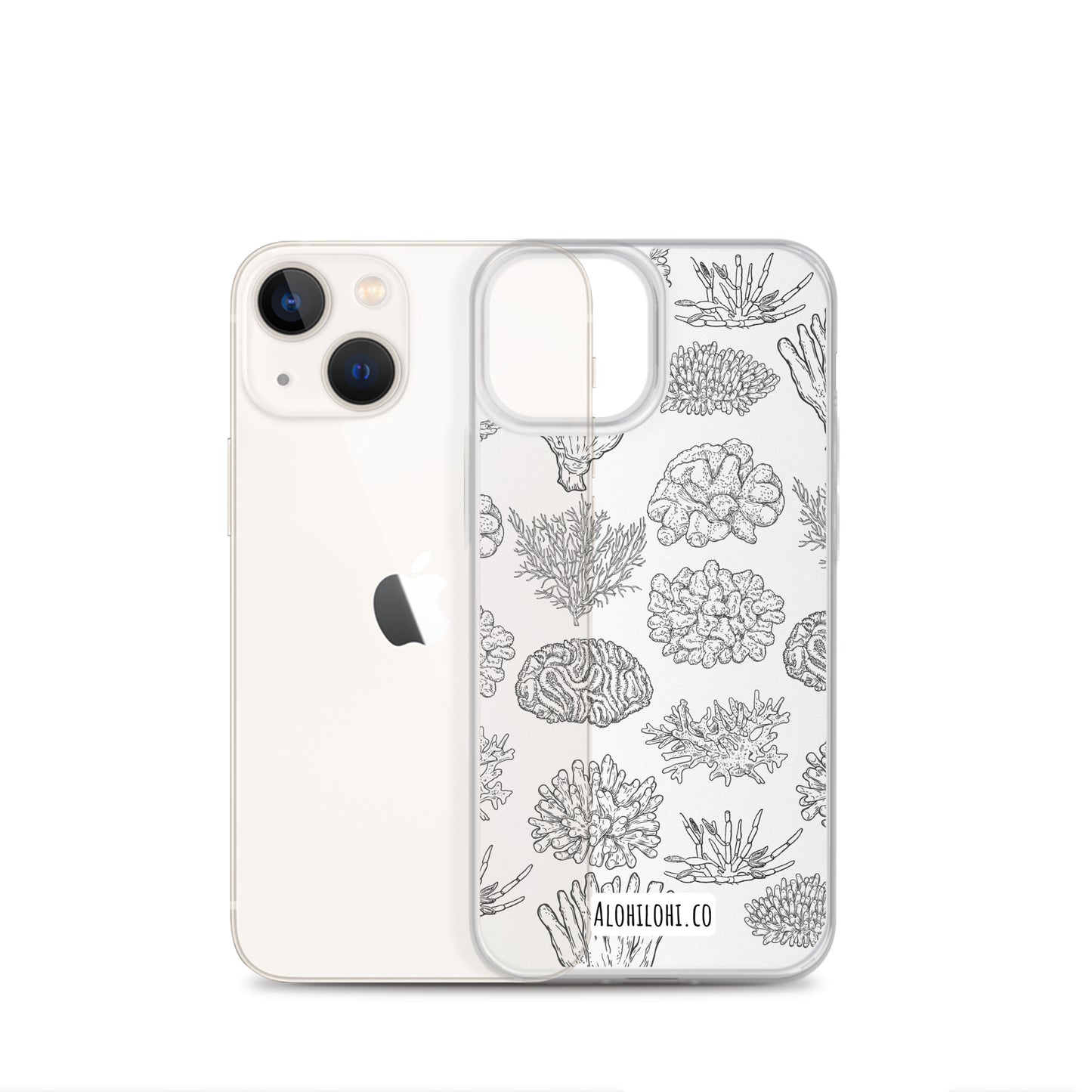 Corals - Clear iPhone Case