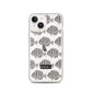 Manini (B&W) - Clear iPhone Case