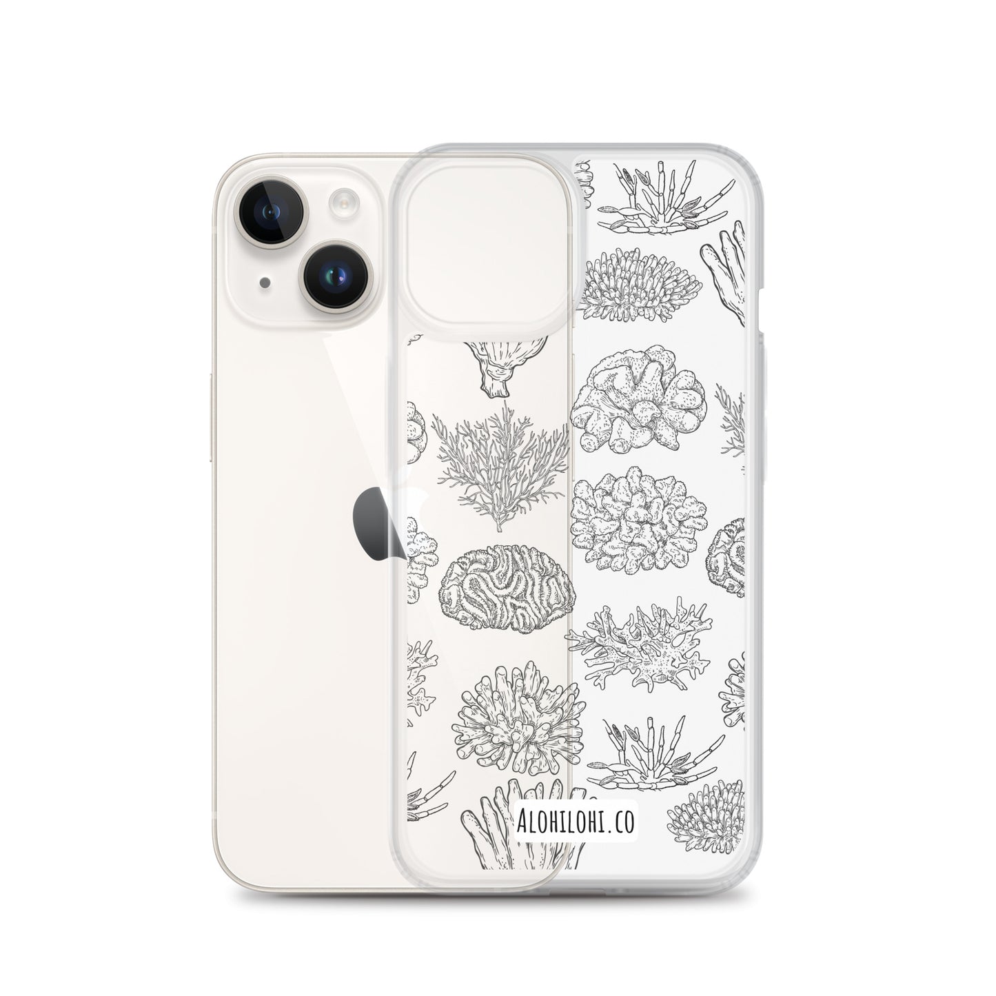 Corals - Clear iPhone Case