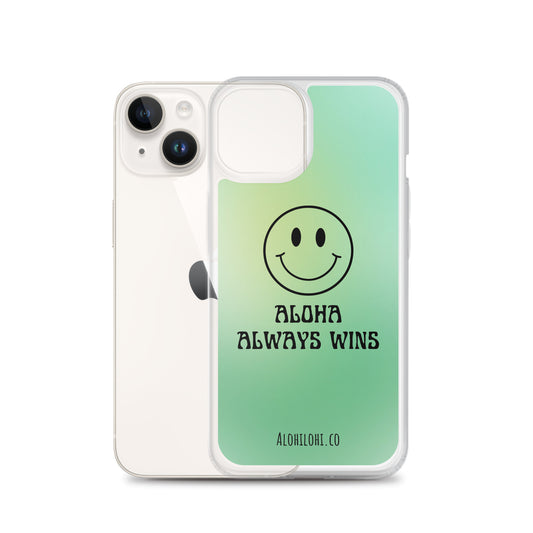 Aloha Always Wins (1) - Clear iPhone Case