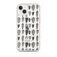 Pūpū (pattern) - Clear iPhone Case