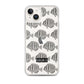 Manini (B&W) - Clear iPhone Case