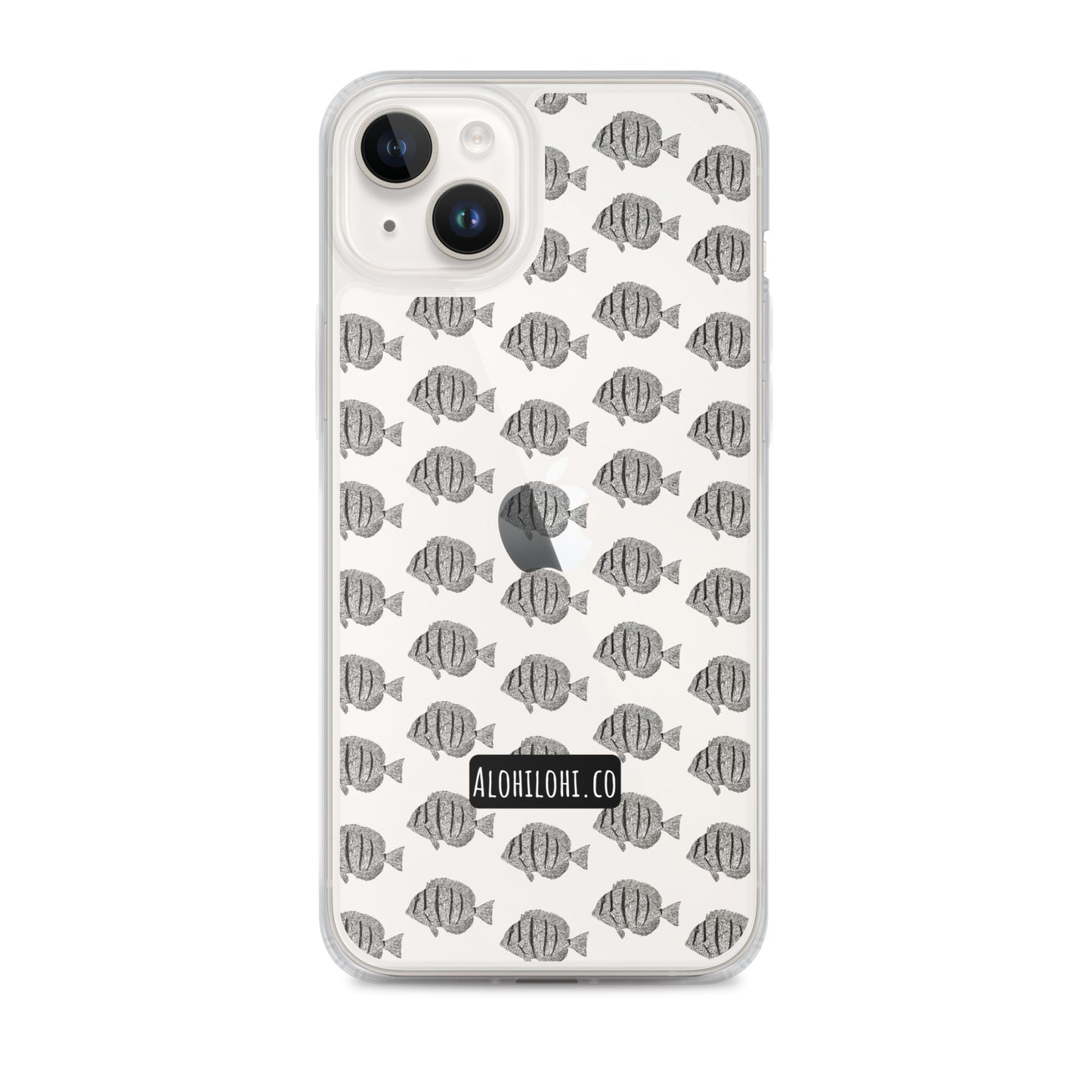 Manini (B&W) (s) - Clear iPhone Case