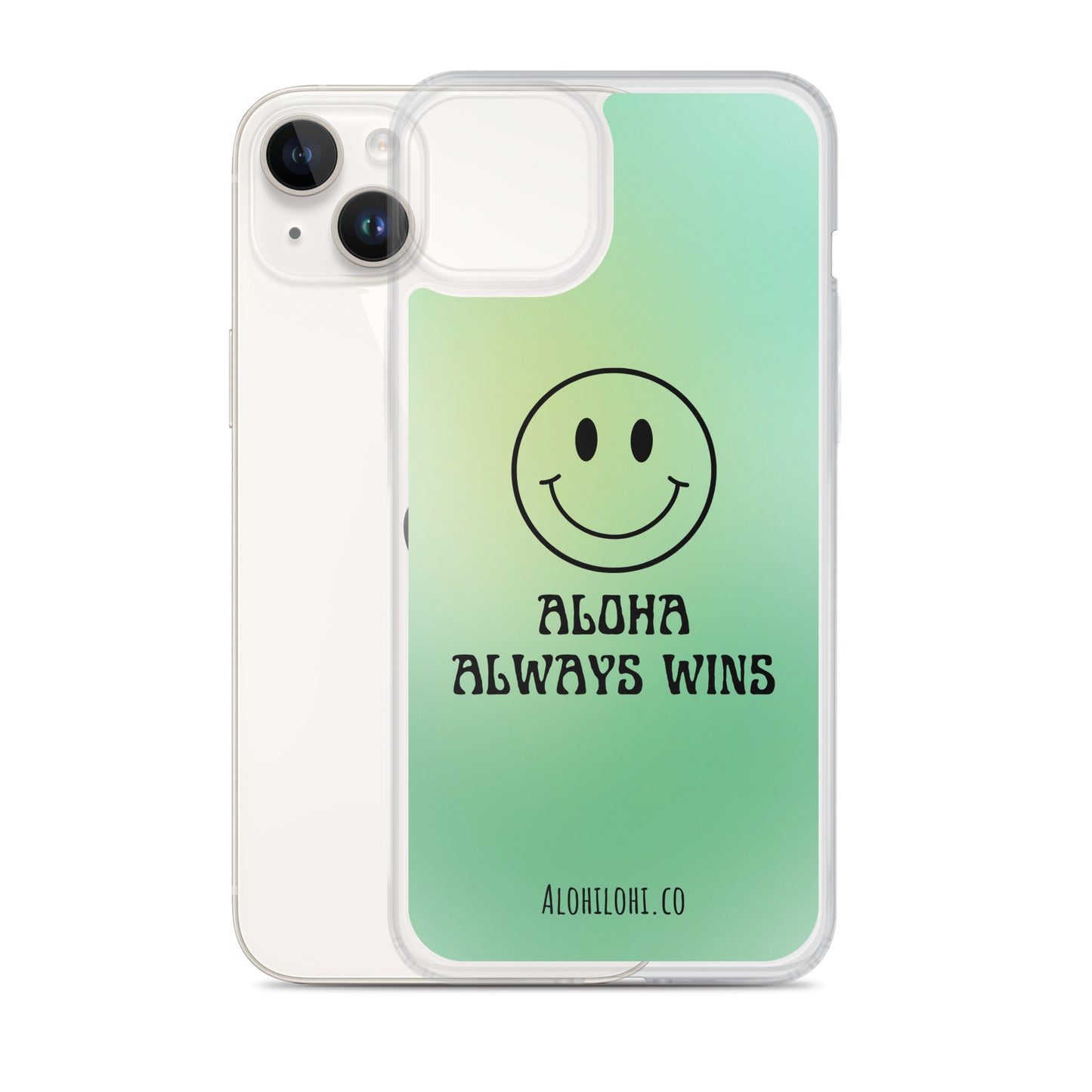 Aloha Always Wins (1) - Clear iPhone Case