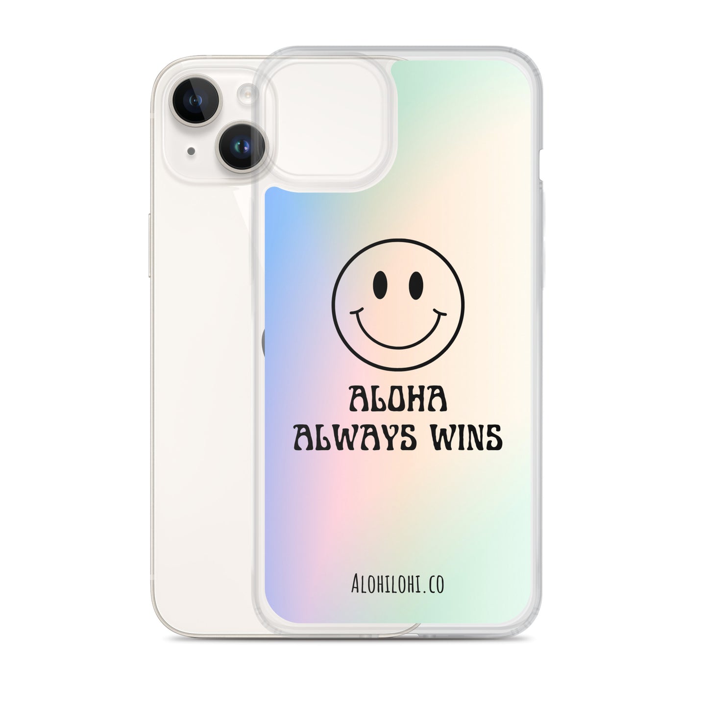 Aloha Always Wins (5) - Clear iPhone Case