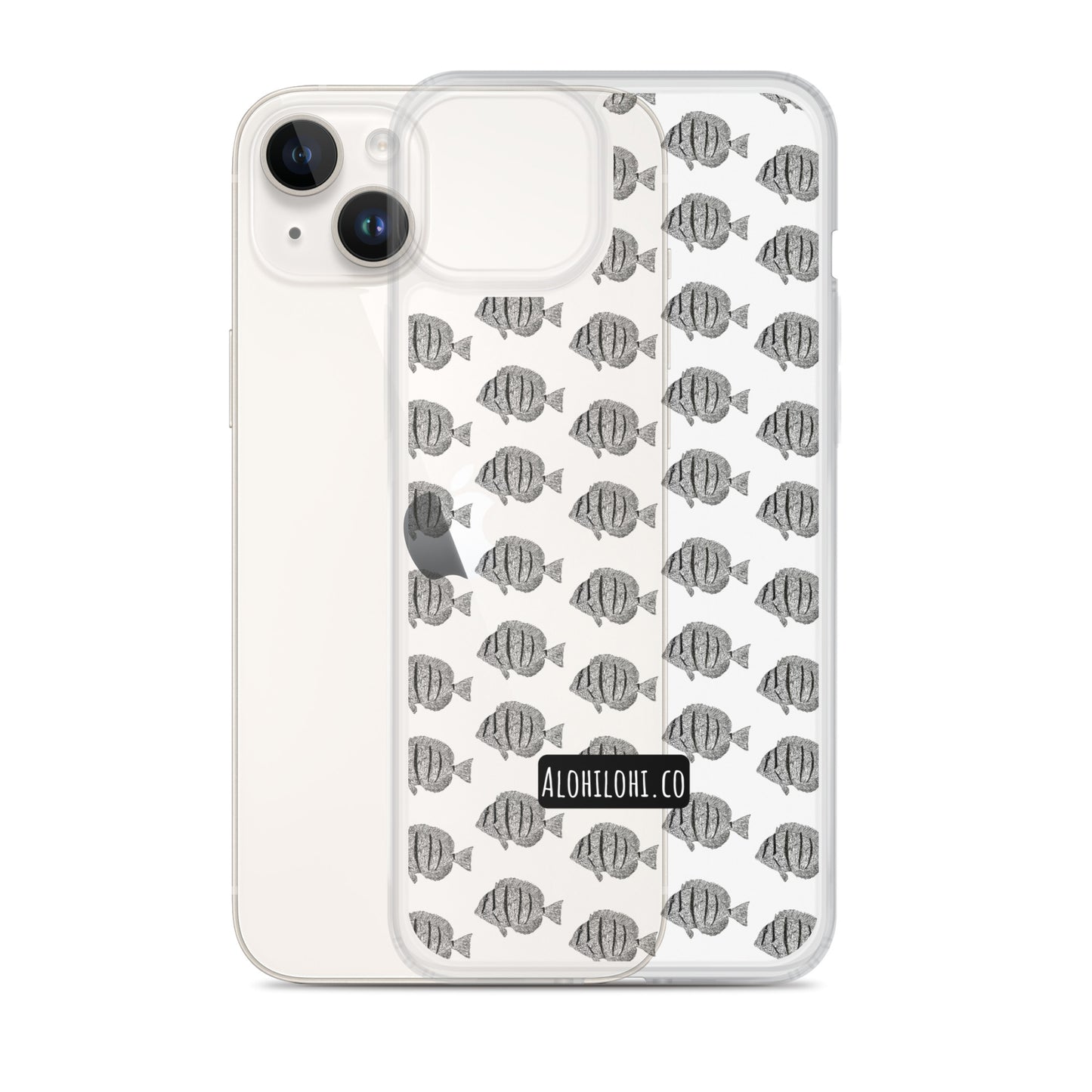 Manini (B&W) (s) - Clear iPhone Case