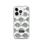 Manini (B&W) - Clear iPhone Case