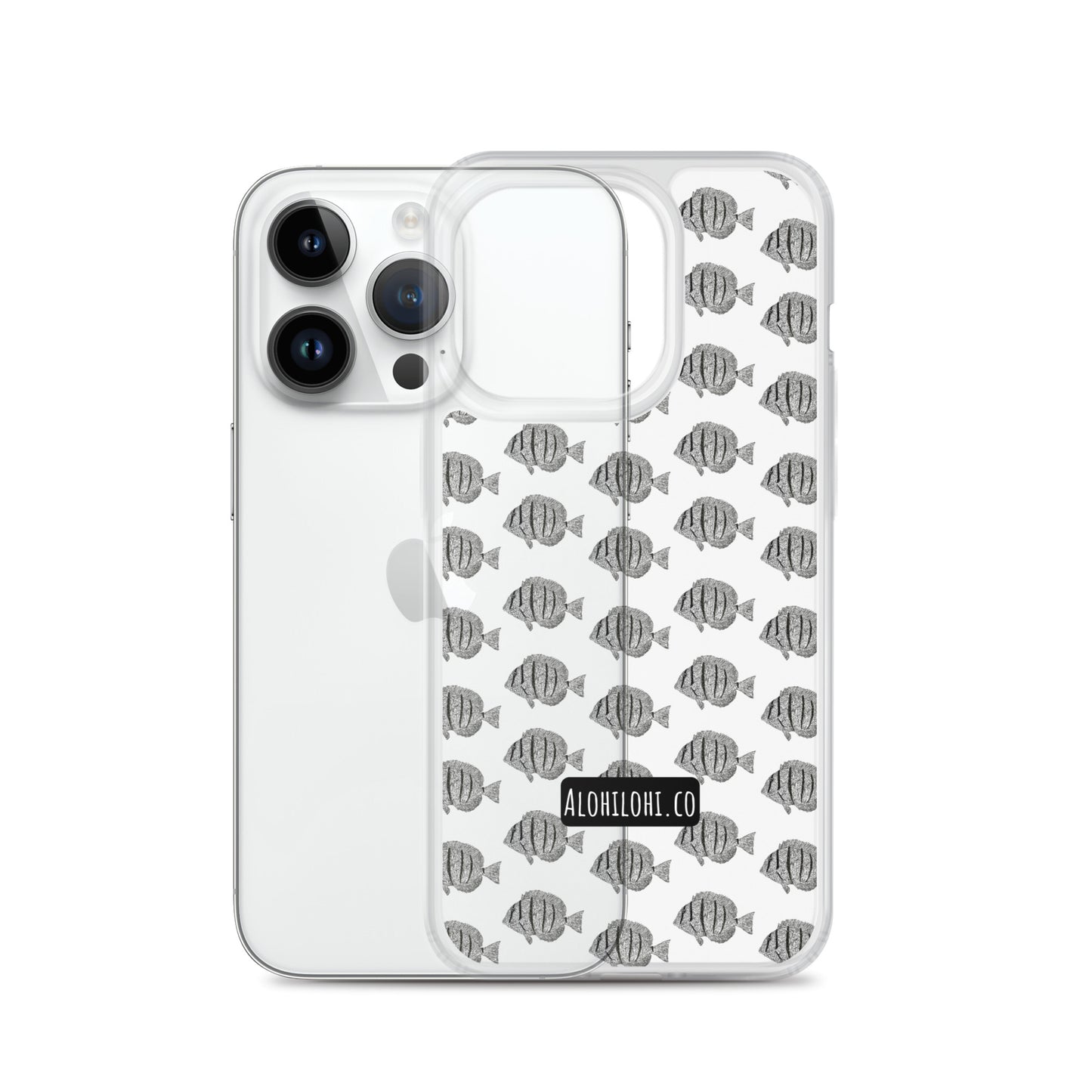 Manini (B&W) (s) - Clear iPhone Case