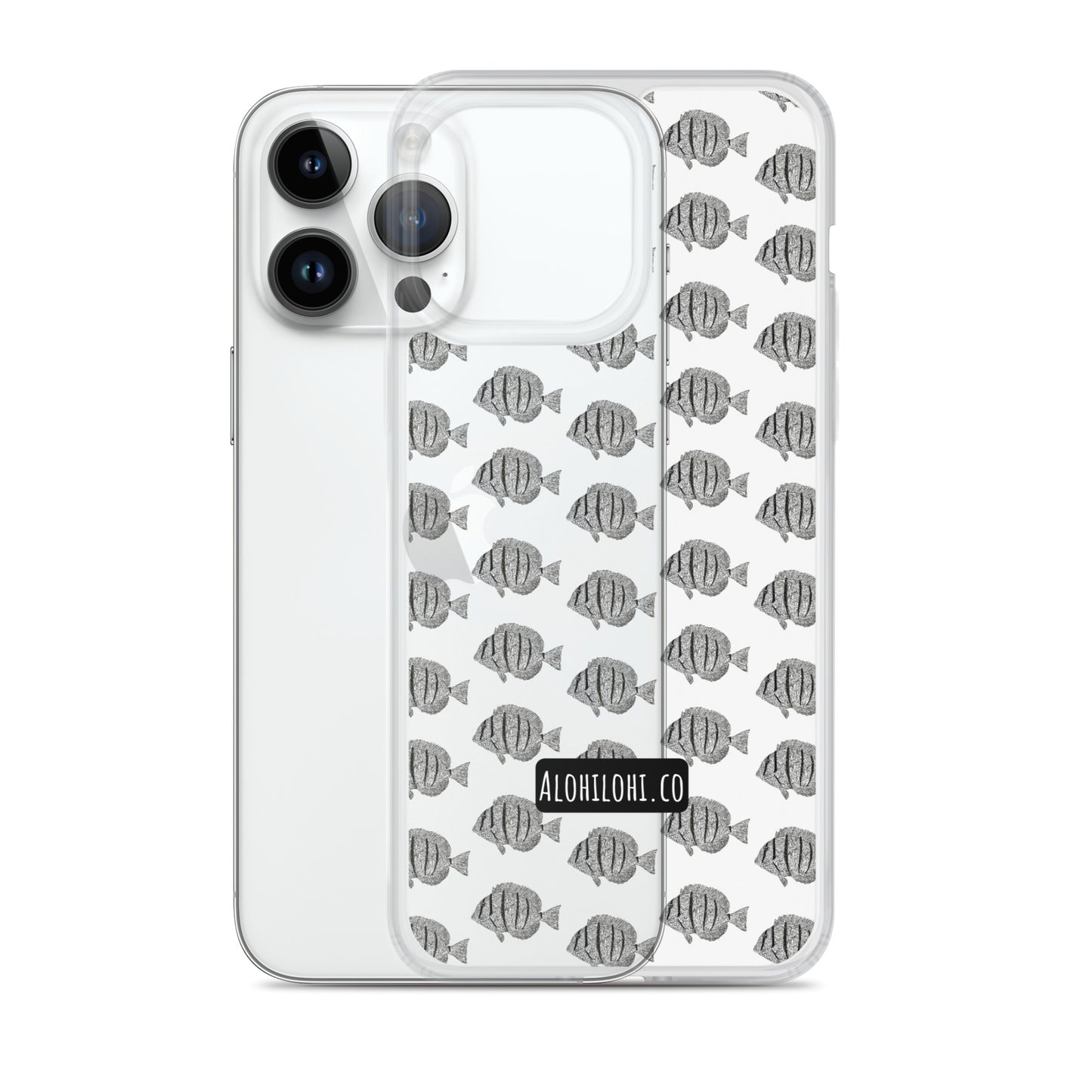 Manini (B&W) (s) - Clear iPhone Case