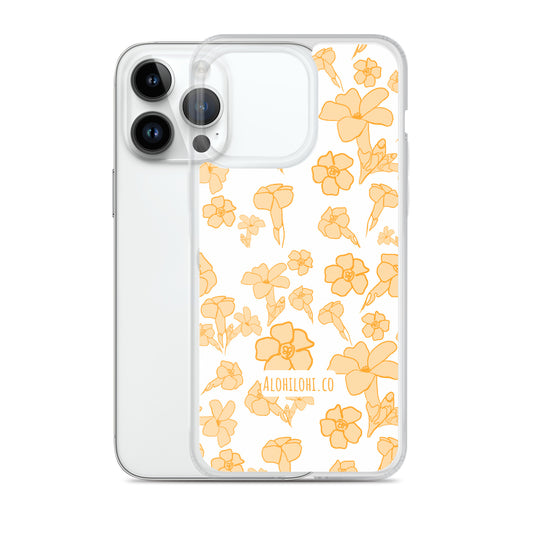 Pua Kenikeni on Keʻokeʻo - Clear iPhone Case