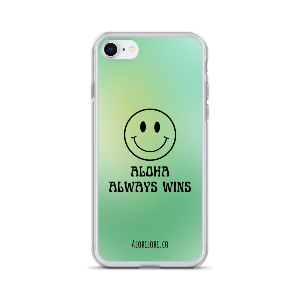 Aloha Always Wins (1) - Clear iPhone Case