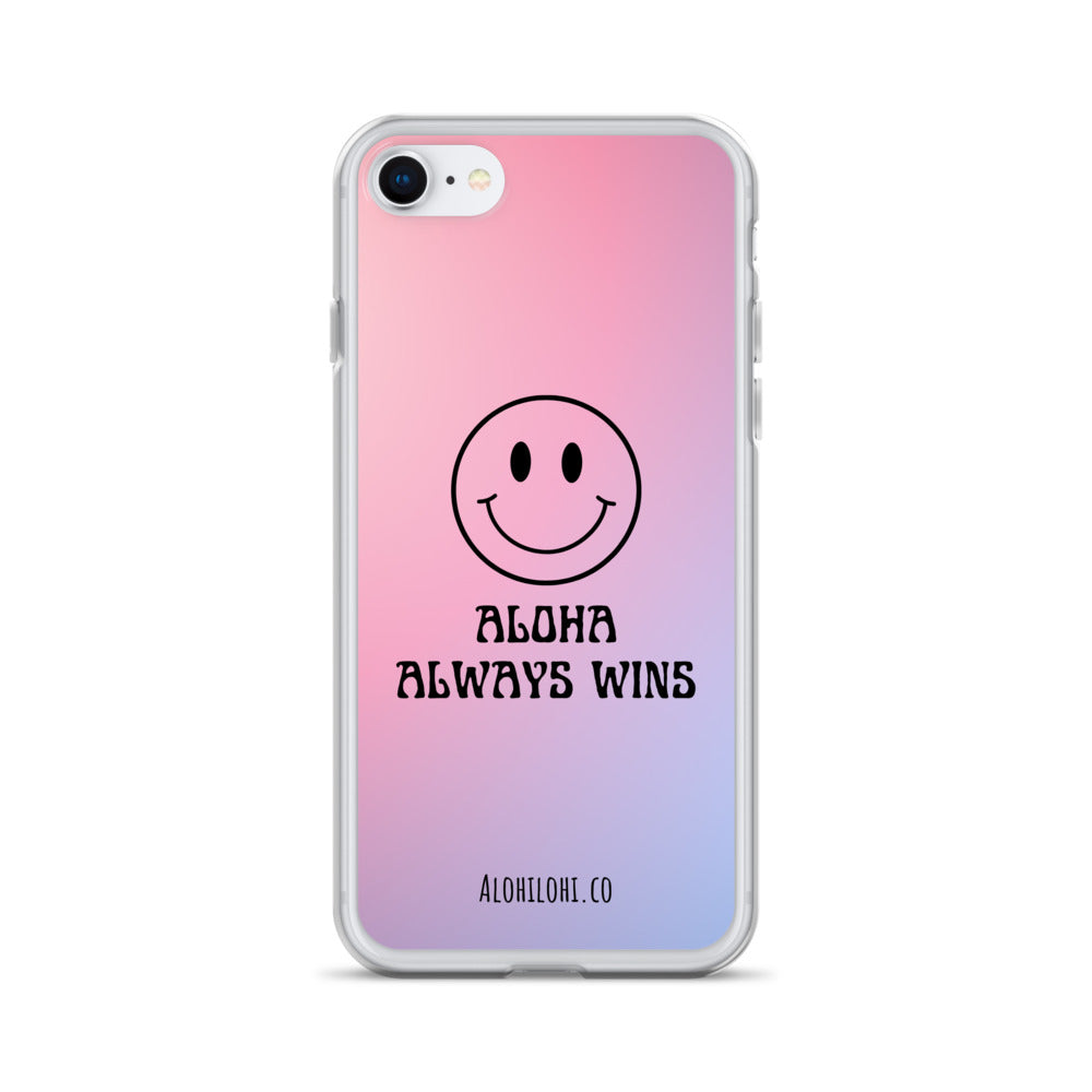 Aloha Always Wins (2) - Clear iPhone Case