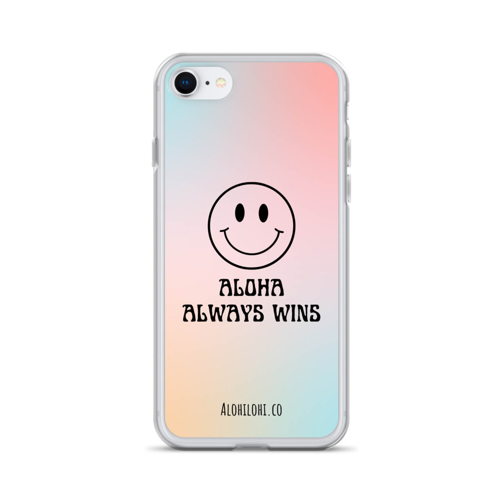 Aloha Always Wins (4) - Clear iPhone Case