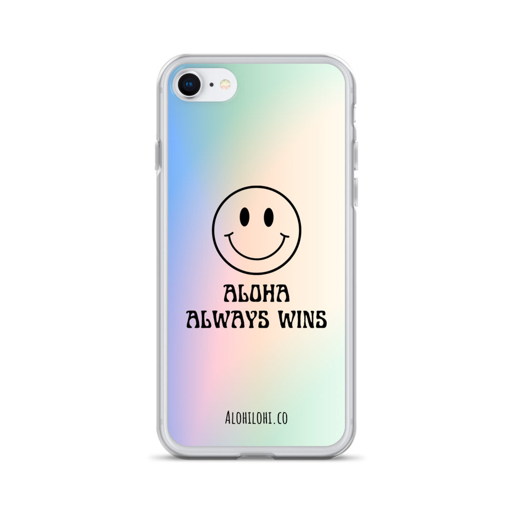 Aloha Always Wins (5) - Clear iPhone Case