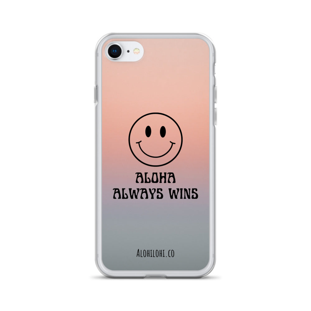 Aloha Always Wins (7) - Clear iPhone Case