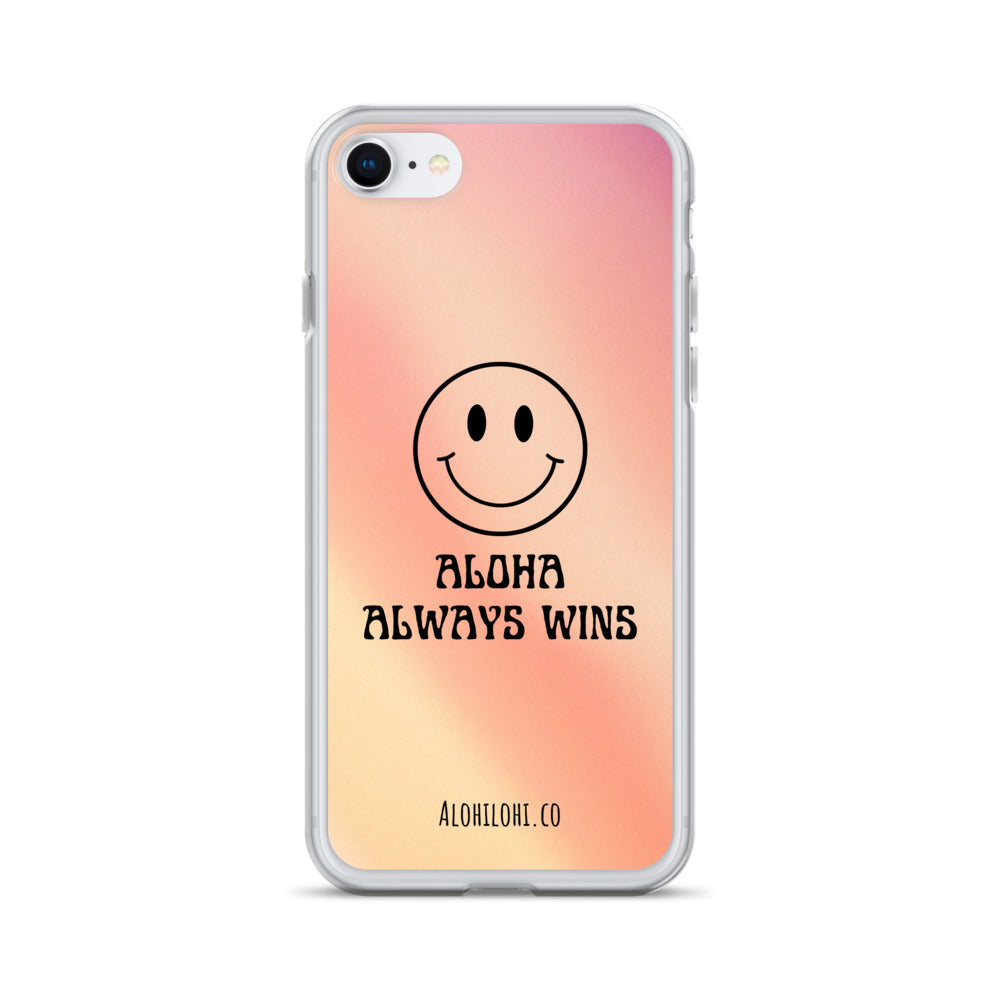 Aloha Always Wins (8) - Clear iPhone Case