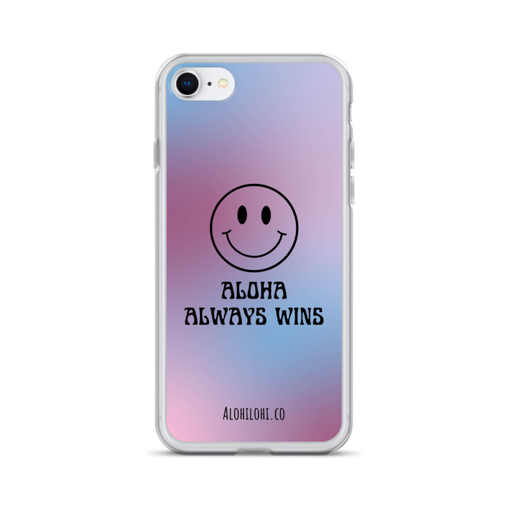 Aloha Always Wins (9) - Clear iPhone Case