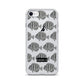 Manini (B&W) - Clear iPhone Case