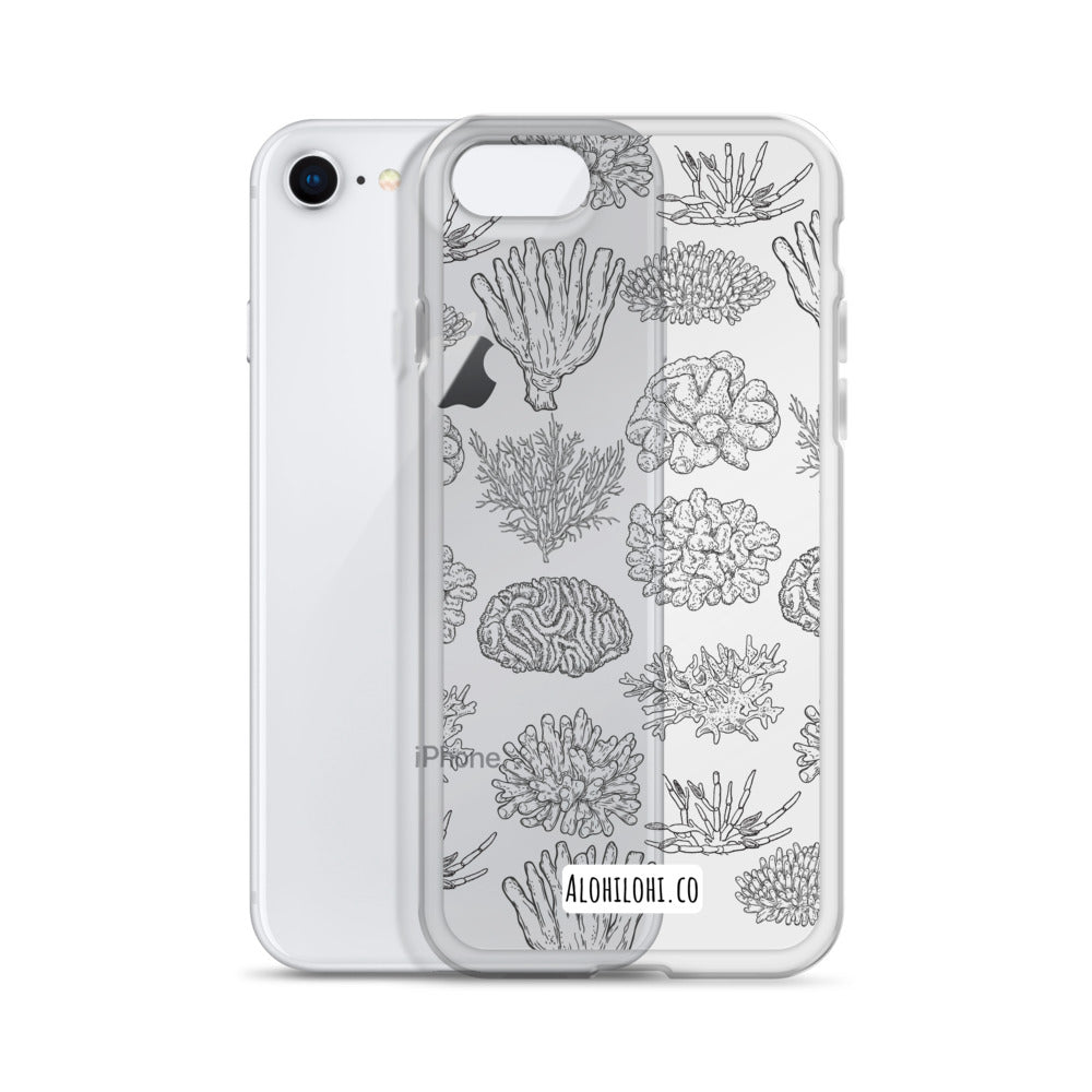 Corals - Clear iPhone Case