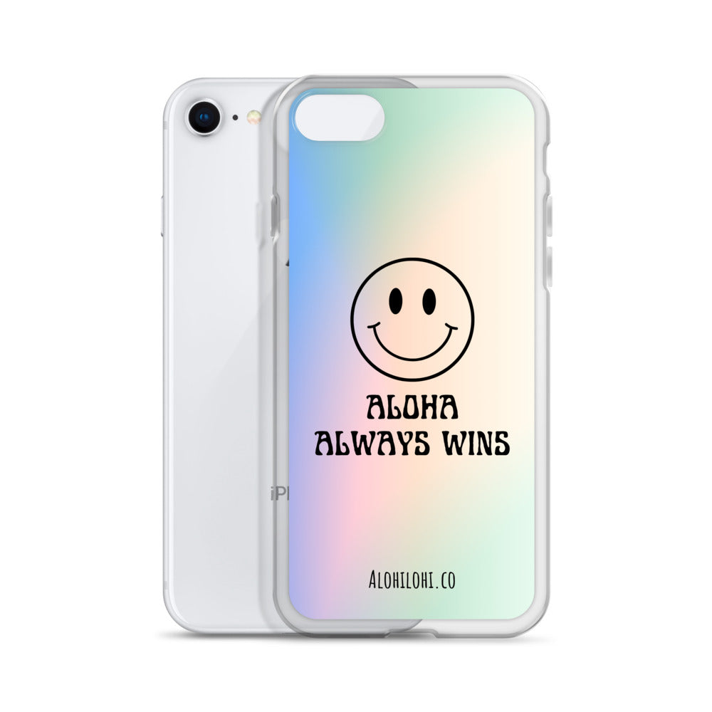 Aloha Always Wins (5) - Clear iPhone Case