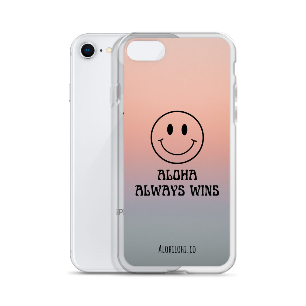 Aloha Always Wins (7) - Clear iPhone Case