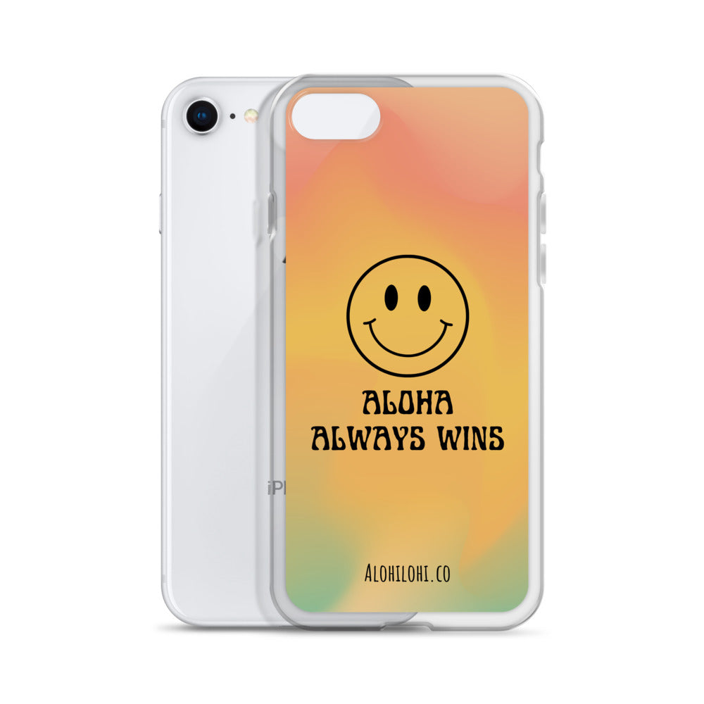 Aloha Always Wins (10) - Clear iPhone Case