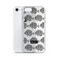 Manini (B&W) - Clear iPhone Case