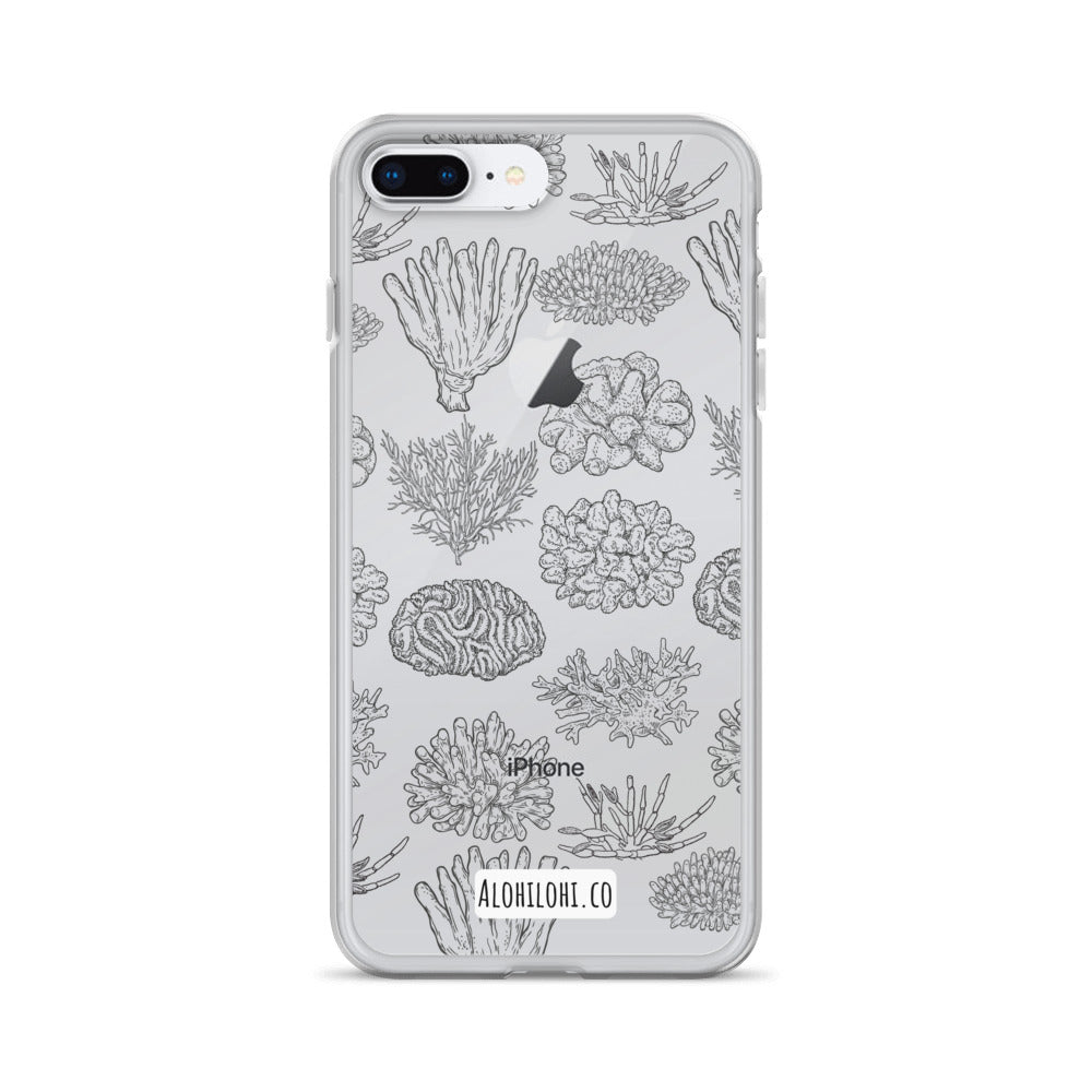 Corals - Clear iPhone Case