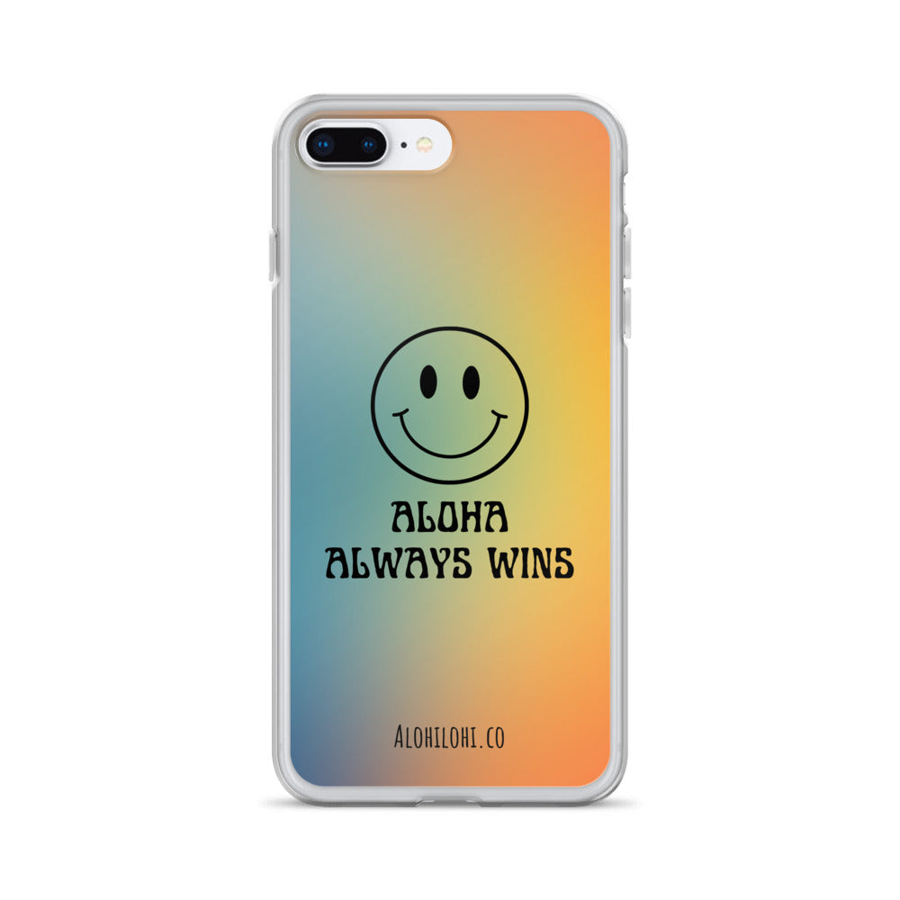 Aloha Always Wins (6) - Clear iPhone Case