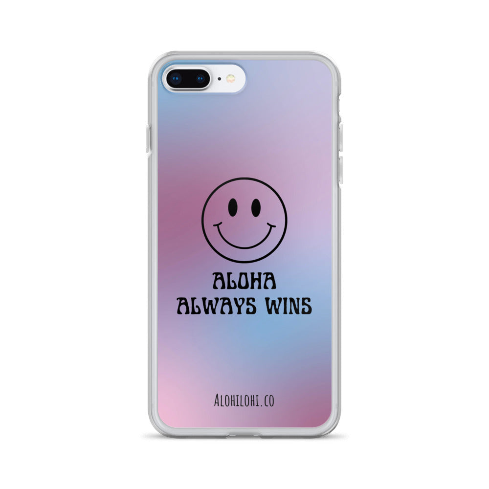 Aloha Always Wins (9) - Clear iPhone Case