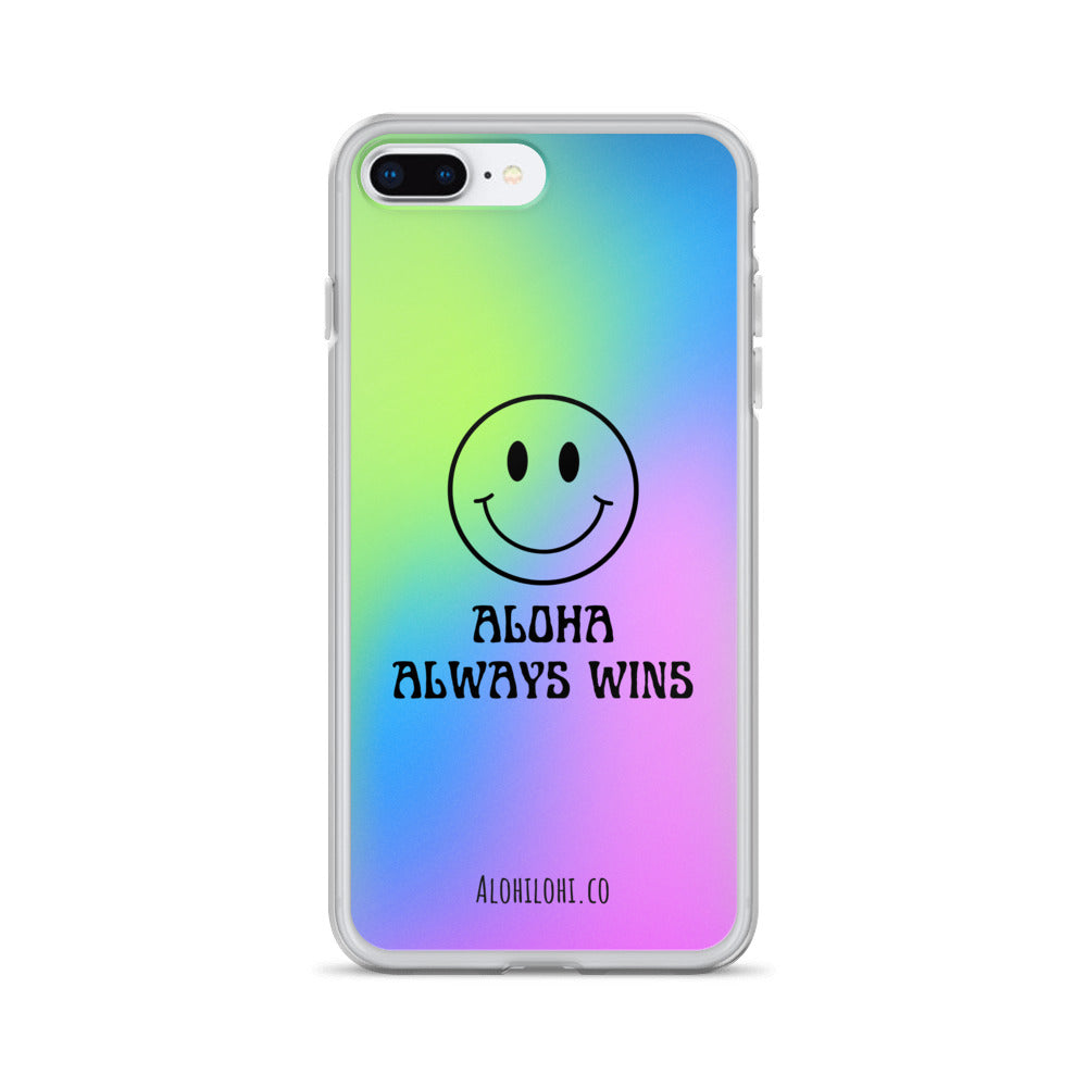 Aloha Always Wins (11) - Clear iPhone Case