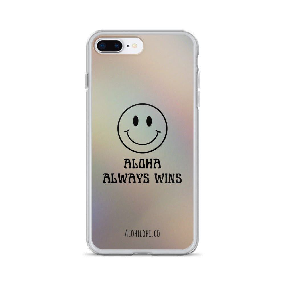 Aloha Always Wins (12) - Clear iPhone Case