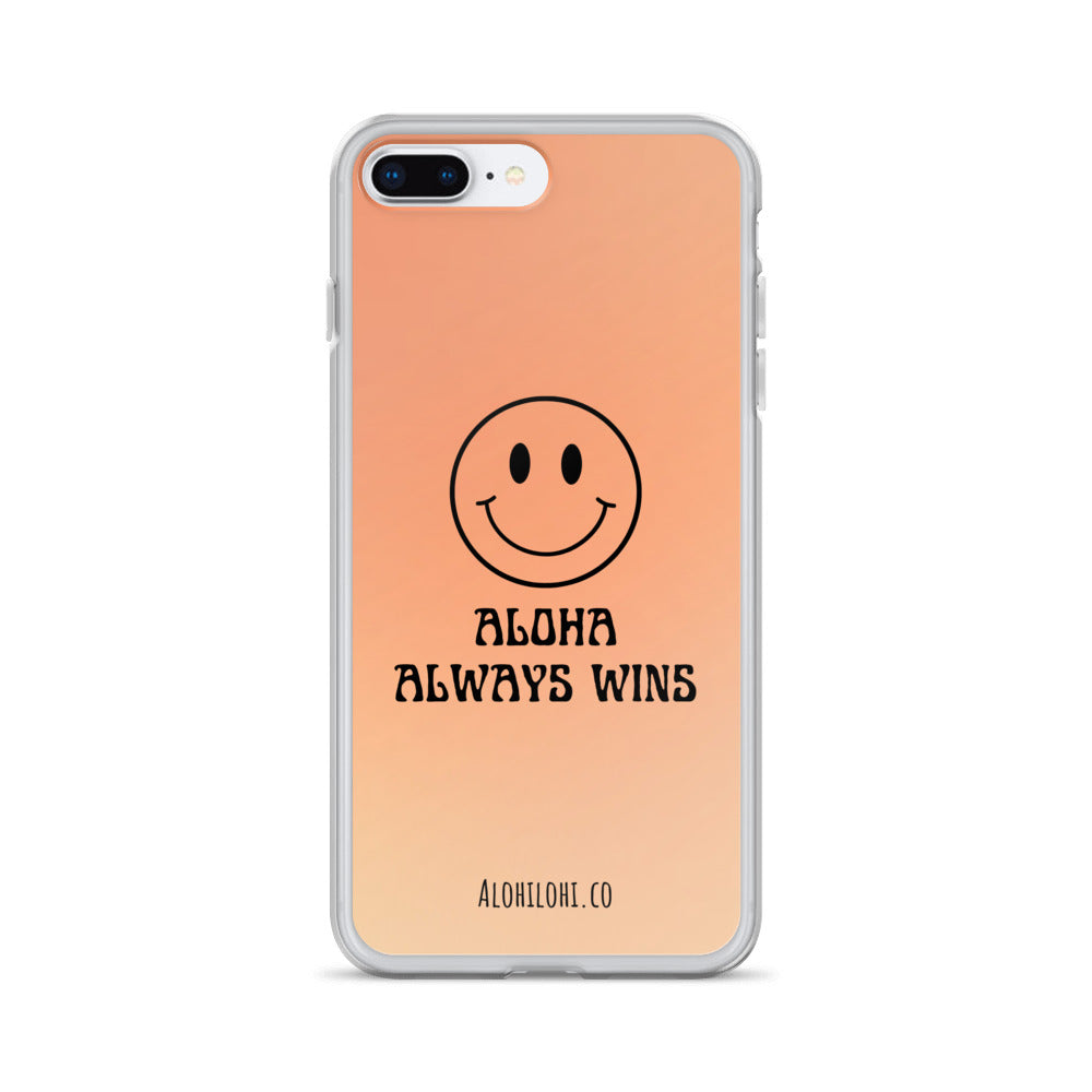 Aloha Always Wins (14) - Clear iPhone Case