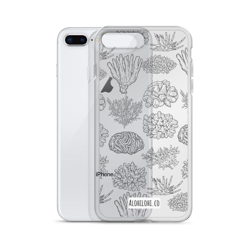 Corals - Clear iPhone Case