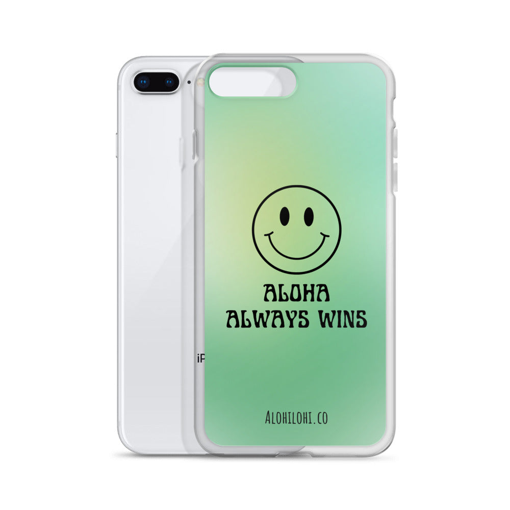 Aloha Always Wins (1) - Clear iPhone Case